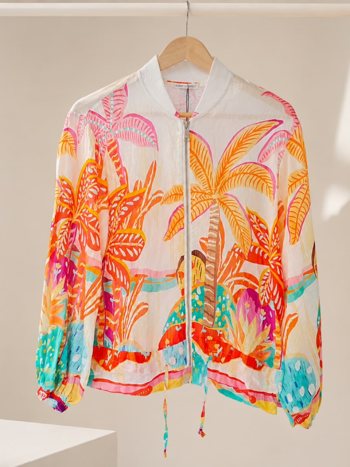 Blouson Palmeraie Corail — Atelier ENAMI